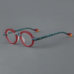 Dimash Round Acetate Optical Glasses Frame Round Frames Southood Red blue