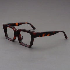 Dino Acetate Rectangle Glasses Frame Rectangle Frames Southood Leopard