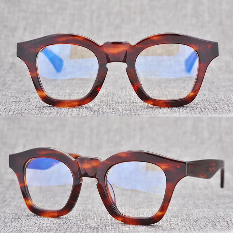 Don Handmade Acetate Glasses Frame Rectangle Frames Southood Tortoise