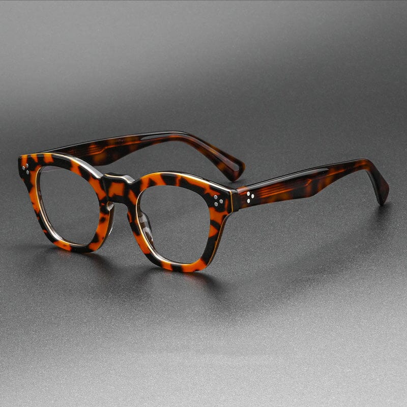Durazo Vintage Acetate Glasses Frame Cat Eye Frames Southood Orange Leopard