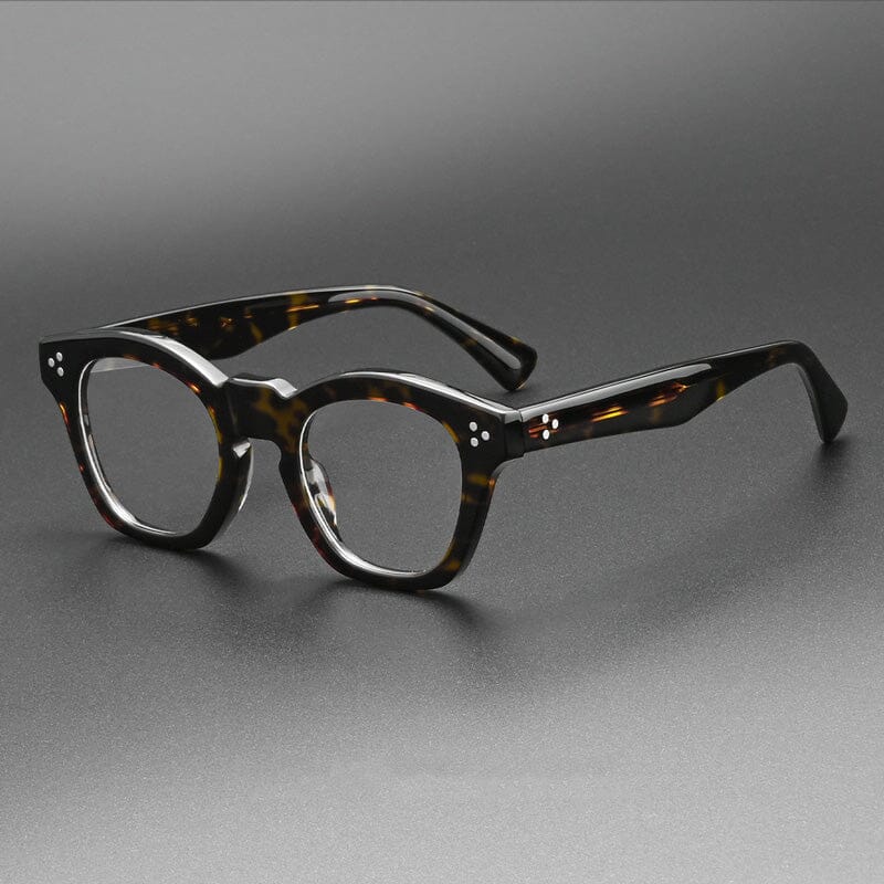 Durazo Vintage Acetate Glasses Frame Cat Eye Frames Southood Yellow Leopard