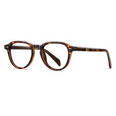 Eallard Vintage Round Eyeglasses Round Frames Southood Leopard