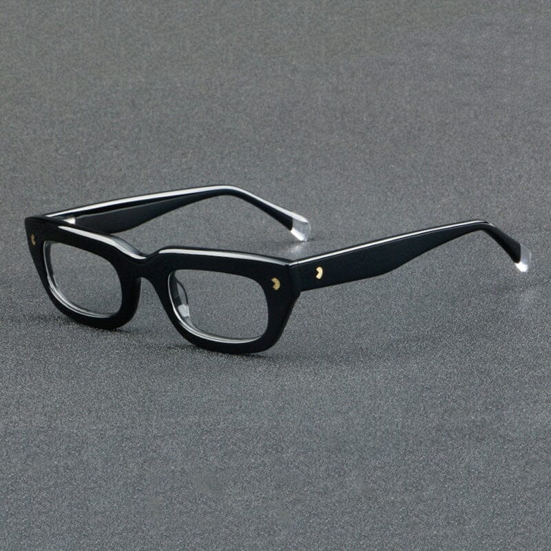 Eaman Vintage Acetate Glasses Frame Geometric Frames Southood C1 Black