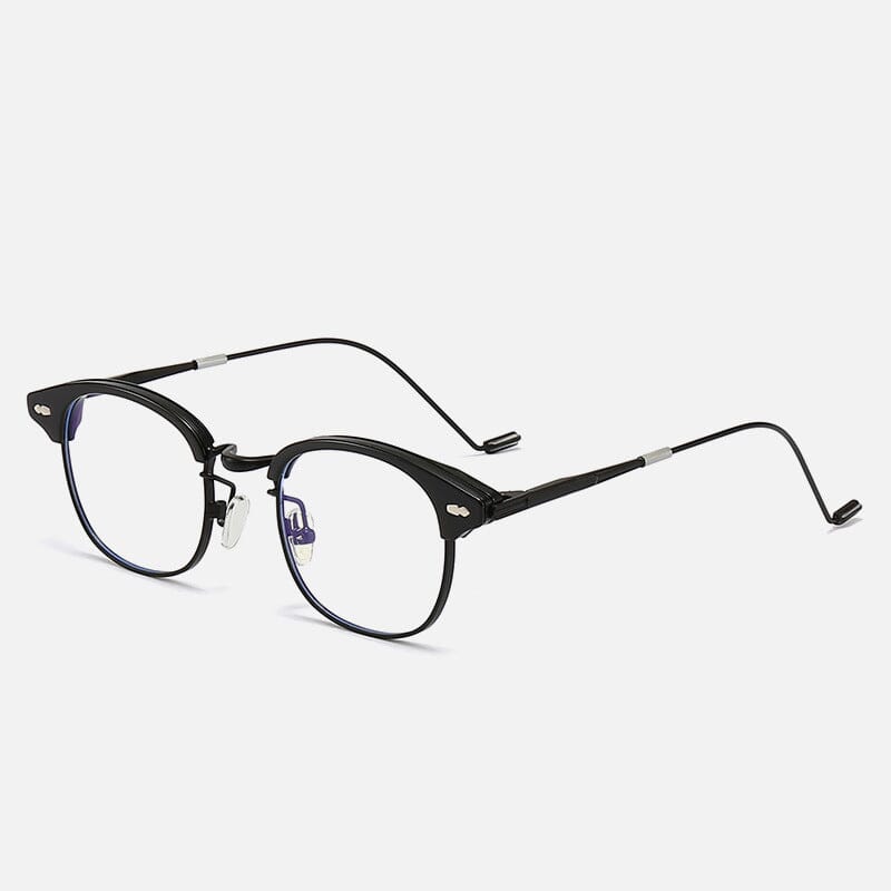 Ed Ultralight Square Half Glasses Frames Rectangle Frames Southood Black