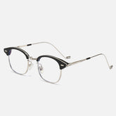 Ed Ultralight Square Half Glasses Frames Rectangle Frames Southood Black Silver