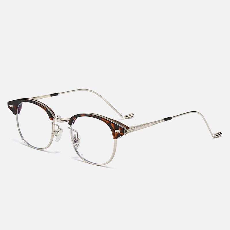 Ed Ultralight Square Half Glasses Frames Rectangle Frames Southood Leopard