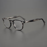 Eddy Rectangle Acetate Glasses Frame Rectangle Frames Southood Grey Stripe