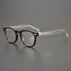 Eddy Rectangle Acetate Glasses Frame Rectangle Frames Southood Leopard Yellow