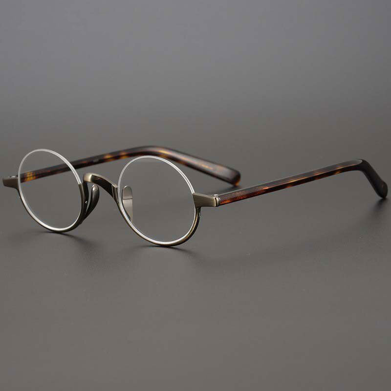 Edmari Half Frame Glasses Frame Round Frames Southood Bronze