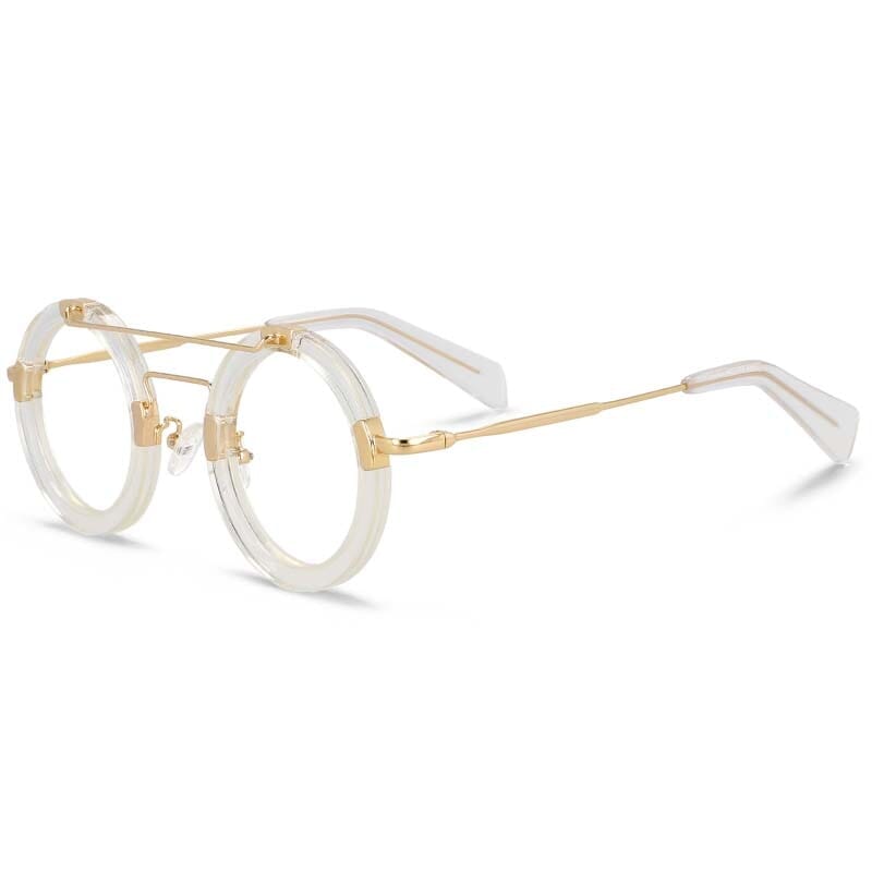 Edra Vintage Acetate Round Optical Glasses Frame Round Frames Southood Clear