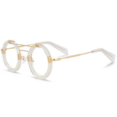 Edra Vintage Acetate Round Optical Glasses Frame Round Frames Southood Clear