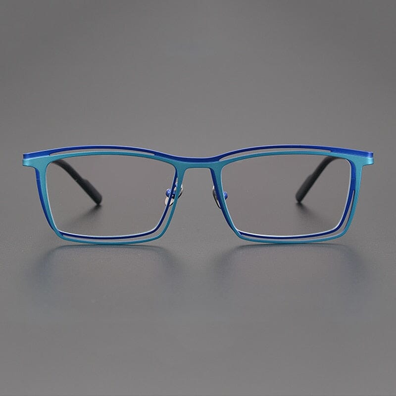 Edwy Square Titanium Glasses Frame Rectangle Frames Southood