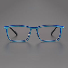 Edwy Square Titanium Glasses Frame Rectangle Frames Southood