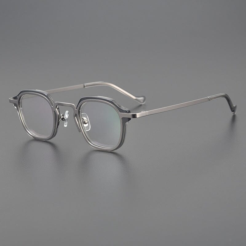 Egon Titanium Acetate Glasses Frame Rectangle Frames Southood Grey