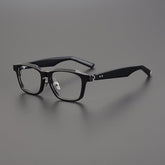 Eljin Vintage Acetate Eyeglasses Frame Rectangle Frames Southood Black