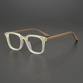 Elmer Retro Rectangle Glasses Frame Rectangle Frames Southood BeigeTea