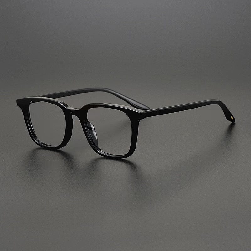 Elmer Retro Rectangle Glasses Frame Rectangle Frames Southood Black