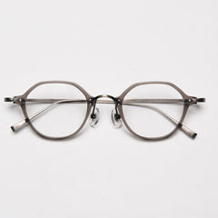 Eman Vintage Geometric Glasses Frame Geometric Frames Southood Grey