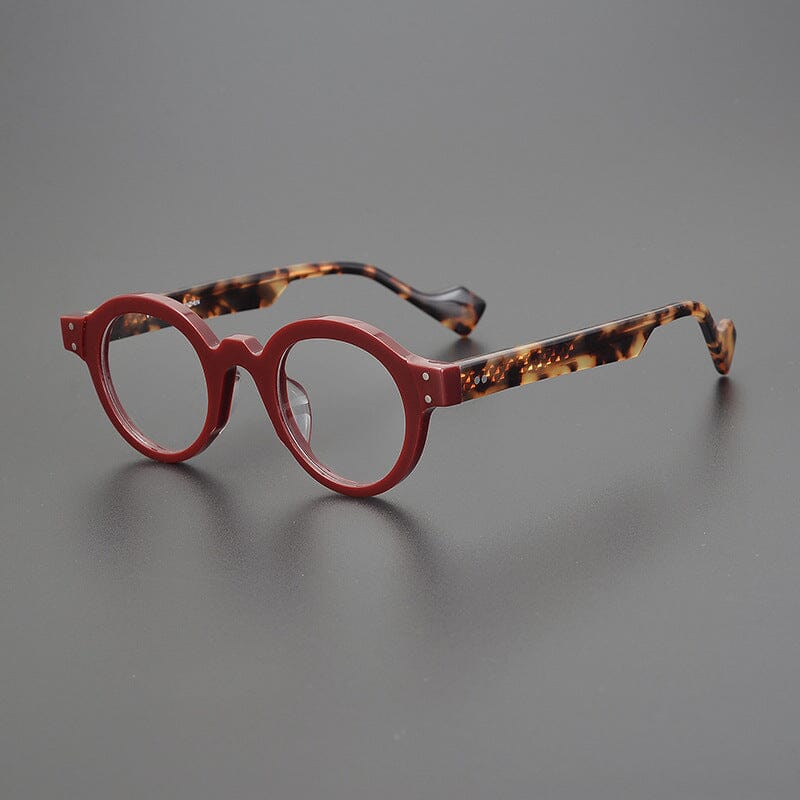 Este Round Acetate Glasses Frame Round Frames Southood Red