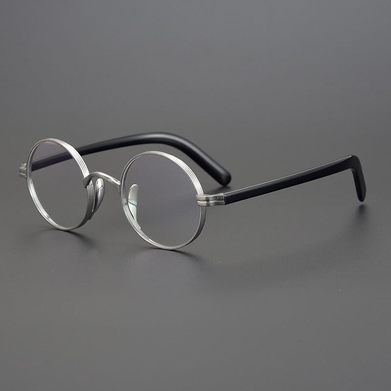 Farid Handmade Round Glasses Frame Round Frames Southood Silver