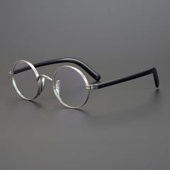 Farid Handmade Round Glasses Frame Round Frames Southood Silver