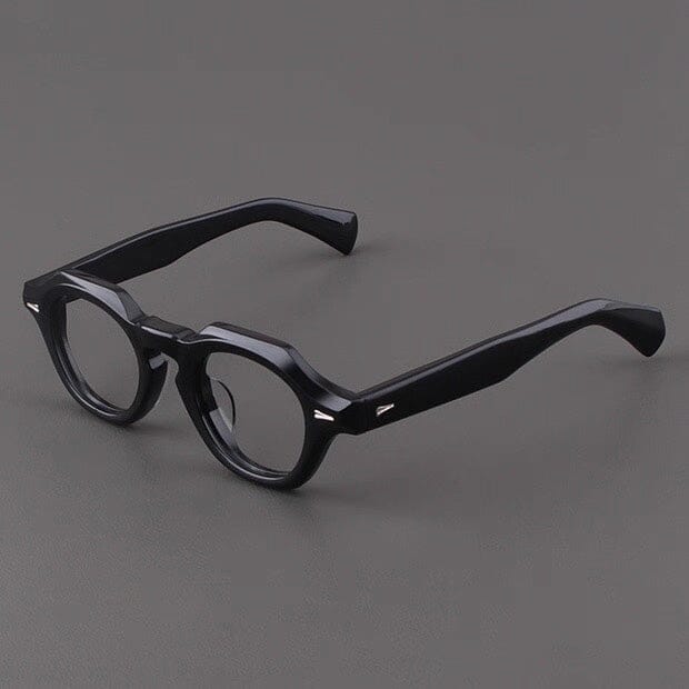 Felton Vintage Acetate Glasses Frame Geometric Frames Southood Black
