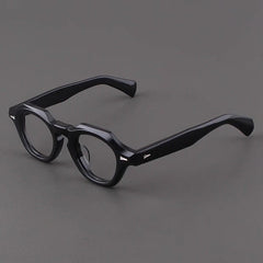Felton Vintage Acetate Glasses Frame Geometric Frames Southood Black