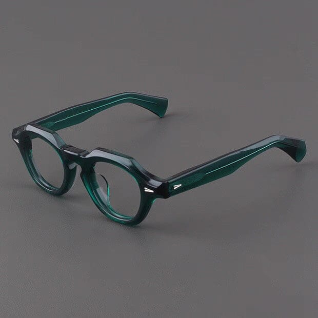 Felton Vintage Acetate Glasses Frame Geometric Frames Southood Green