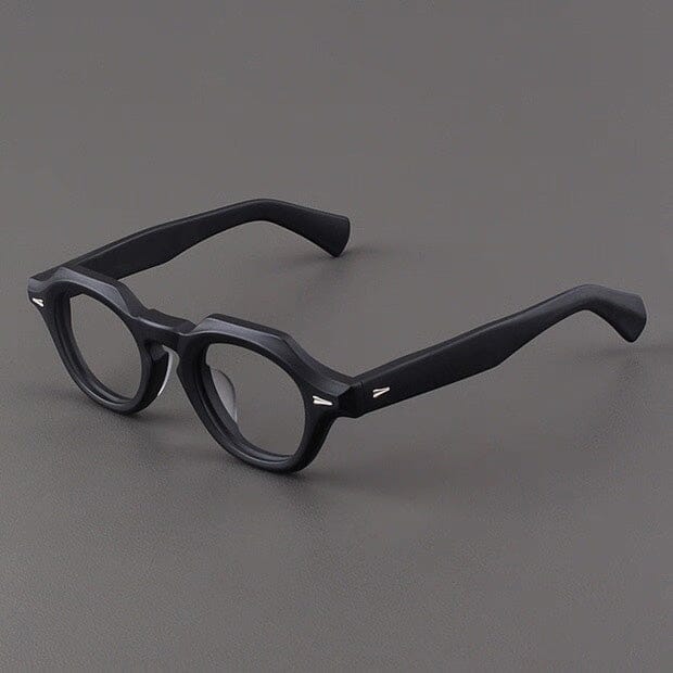 Felton Vintage Acetate Glasses Frame Geometric Frames Southood Matte Black