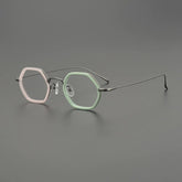 Finch Ultralight Titanium Glasses Frame Geometric Frames Southood Pink Green