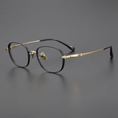 Firth Titanium Eyeglasses Frame Rectangle Frames Southood Black Gold