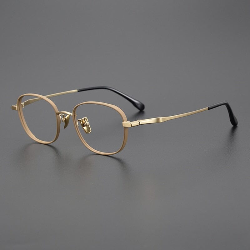 Firth Titanium Eyeglasses Frame Rectangle Frames Southood Gold