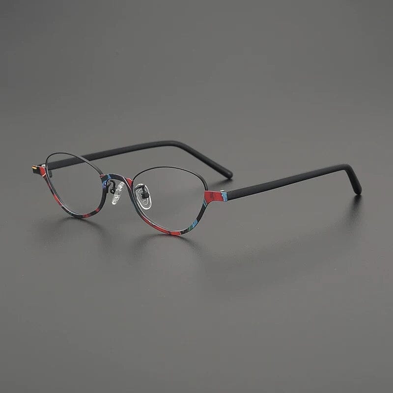 Flora Ultralight Titanium Glasses Frame Cat Eye Frames Southood Black