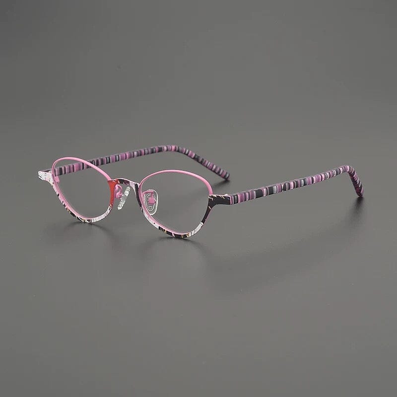 Flora Ultralight Titanium Glasses Frame Cat Eye Frames Southood Pink