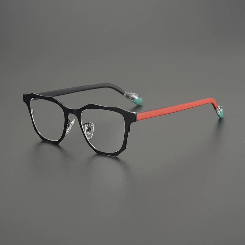 Fran Designer Titanium Glasses Frame Cat Eye Frames Southood Black