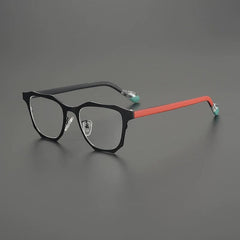 Fran Designer Titanium Glasses Frame Cat Eye Frames Southood Black