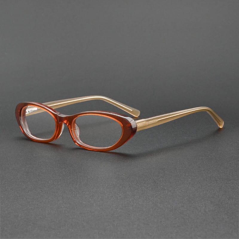 Francis Vintage Oval Eyeglasses Frame Oval Frames Southood Dark Brown