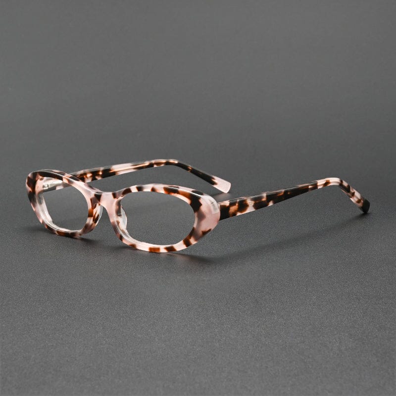 Francis Vintage Oval Eyeglasses Frame Oval Frames Southood Pink Leopard