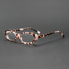 Francis Vintage Oval Eyeglasses Frame Oval Frames Southood Pink Leopard