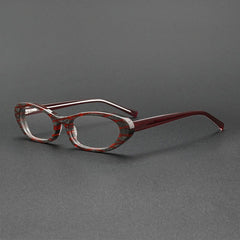 Francis Vintage Oval Eyeglasses Frame Oval Frames Southood Red Stripe