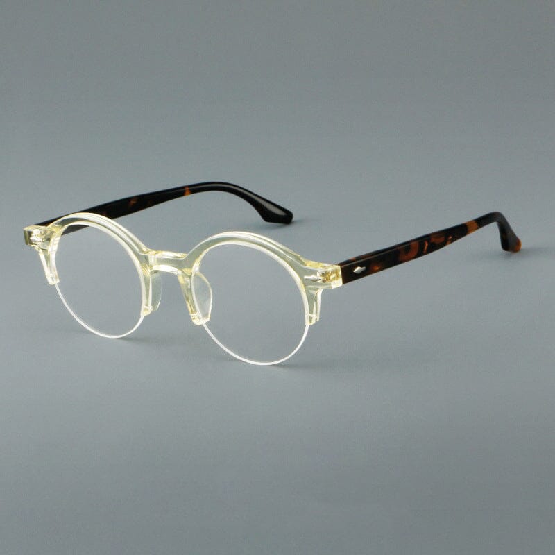 Gace Round Acetate Glasses Frame Round Frames Southood Yellow