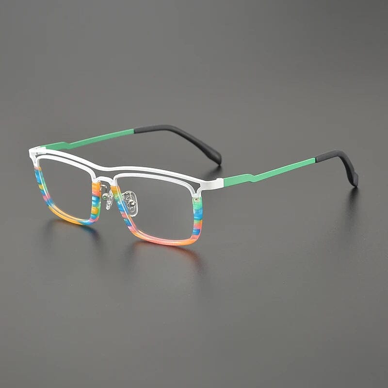 Garnet Rectangle Titanium Glasses Frame Rectangle Frames Southood