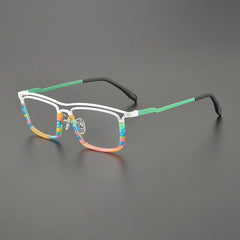 Garnet Rectangle Titanium Glasses Frame Rectangle Frames Southood