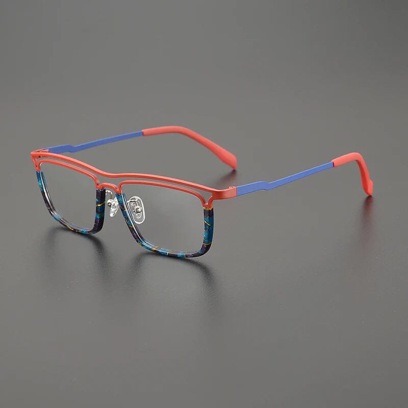 Garnet Rectangle Titanium Glasses Frame Rectangle Frames Southood