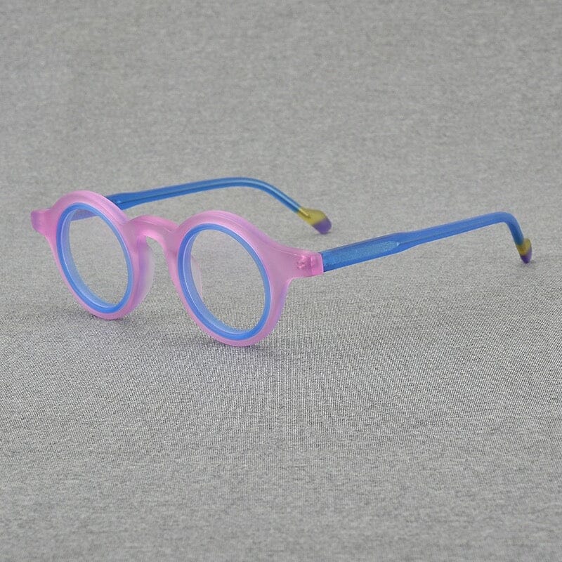 Garth Round Acetate Glasses Frame Round Frames Southood Pink