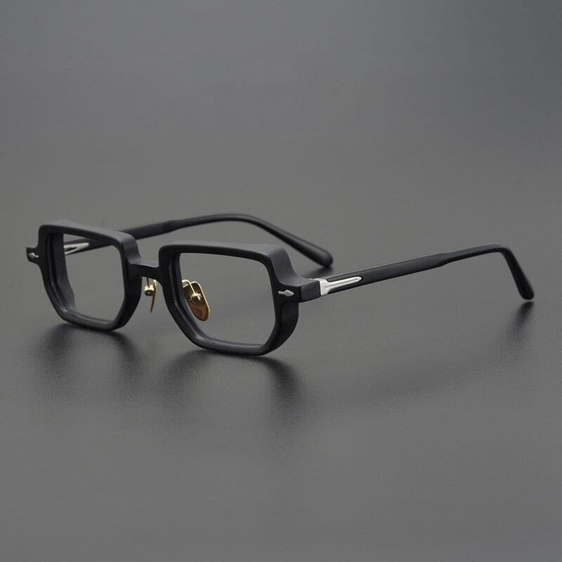 Gibbon Retro Rectangle Glasses Frame Rectangle Frames Southood Black