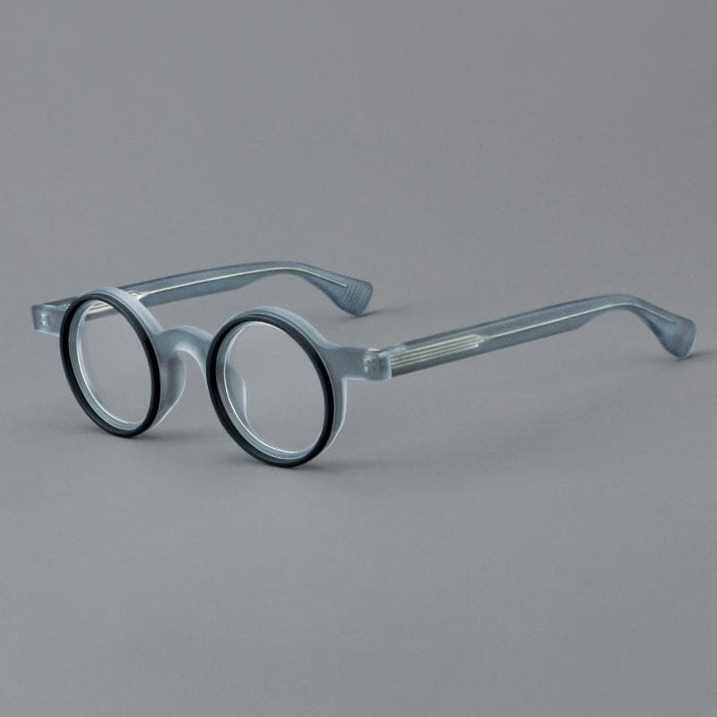 Giusy Round Classical Acetate Eyeglasses Frame Round Frames Southood Grey