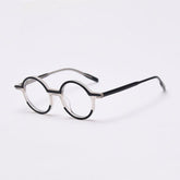 Glen Round Vintage Acetate Optical Glasses Frame Round Frames Southood C4Black-White