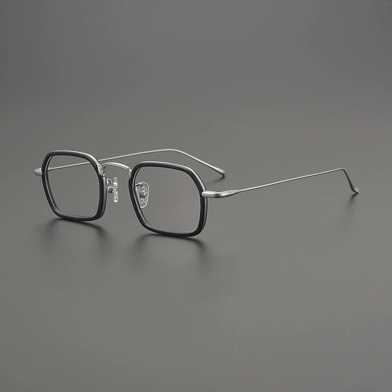 Gnine Ultralight Titanium Glasses Frame Rectangle Frames Southood Black Gun