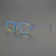 Gnine Ultralight Titanium Glasses Frame Rectangle Frames Southood Blue